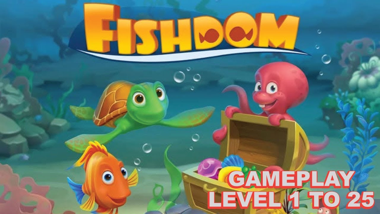 Fishdom Gameplay Levels 1–25 | Full Walkthrough | Relaxing Match 3 Puzzle – No Commentary