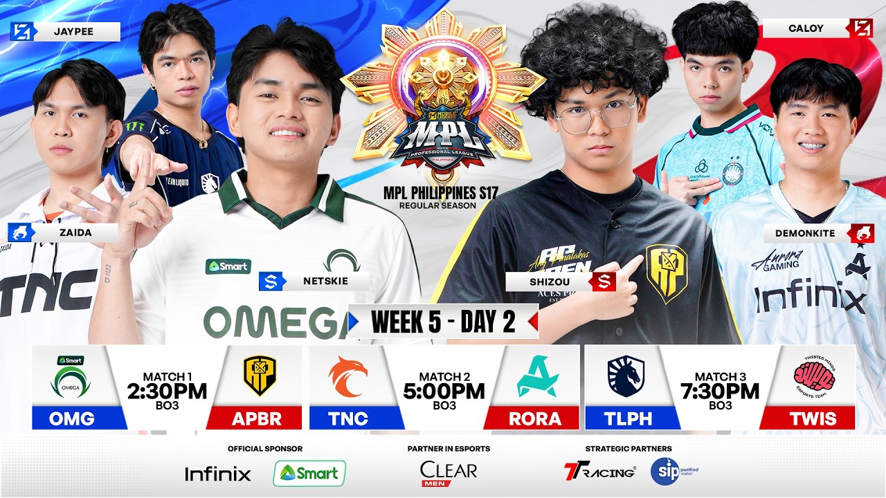 🔴 LIVE | MPL PH S17 | FILIPINO - Week 5 Day 2
