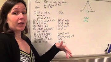 Geometry Proof Congruent Triangles Median and Altitude