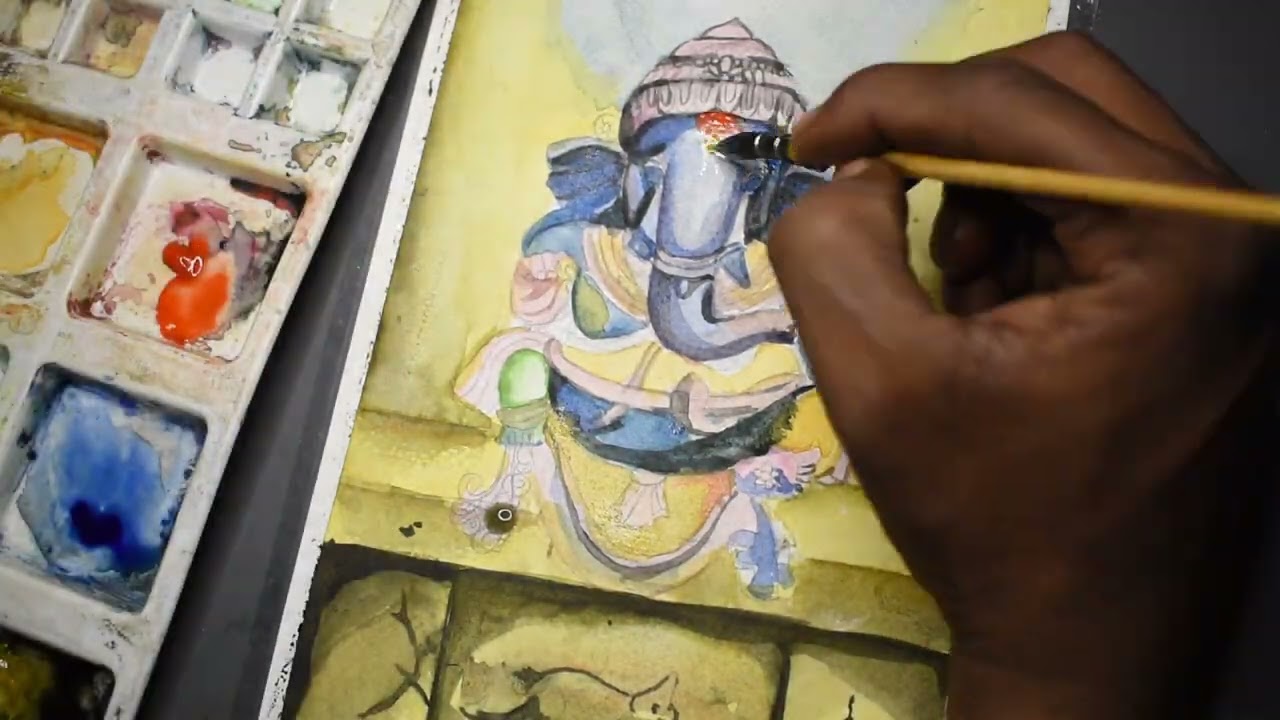 Shree Ganesh Water Color work || PART2