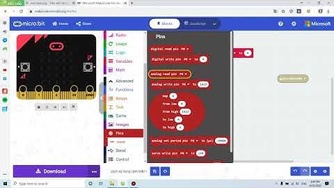 Chế tạo thiết bị báo cháy từ Microbit và cảm biến(phầ lập trình)