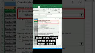 Excel Trick: How to create an aging report in excel.