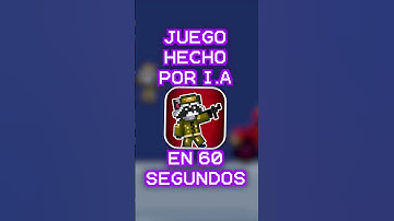 INTELIGENCIA ARTIFICIAL Hace un JUEGO en 60 SEGUNDOS