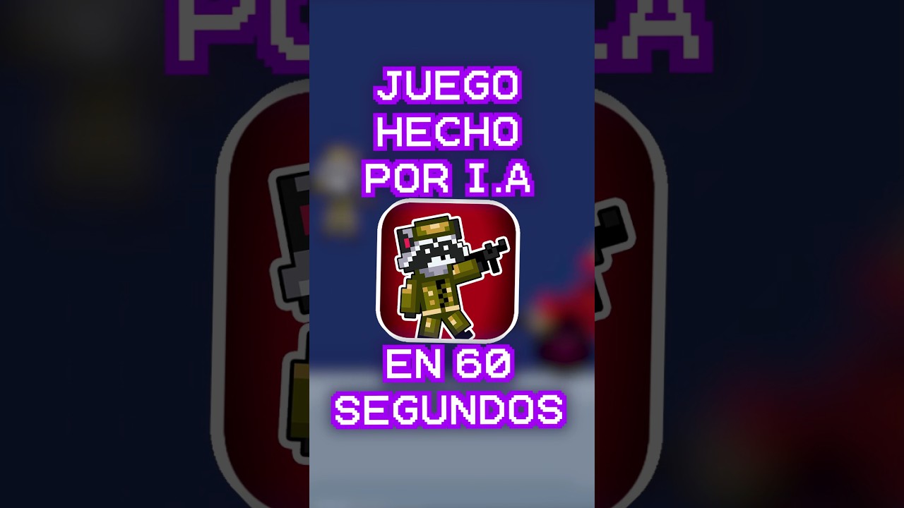 INTELIGENCIA ARTIFICIAL Hace un JUEGO en 60 SEGUNDOS