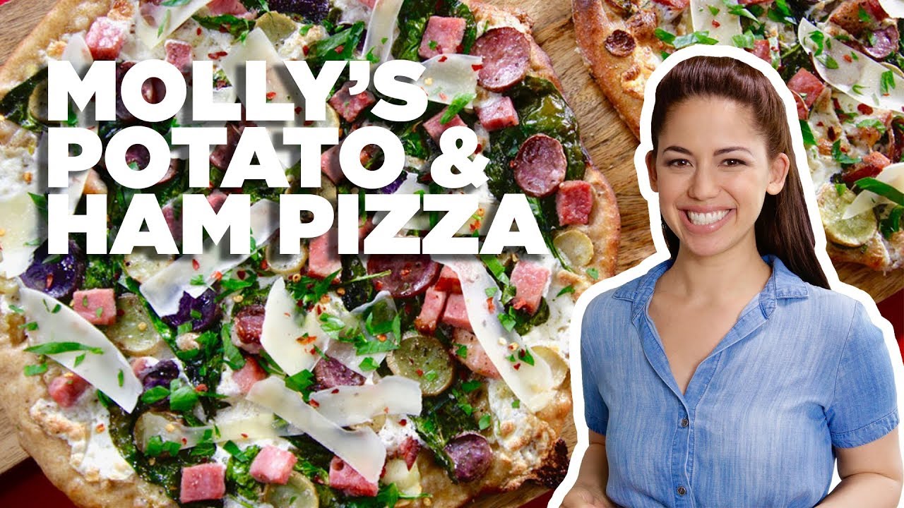Pizza Topped with Ham and POTATO with Molly Yeh Girl Meets Farm