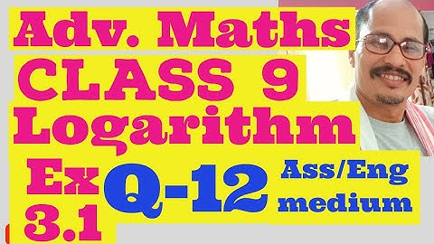 Ex 3.1 Q. 12 Advanced maths class 9 Ass/Eng medium