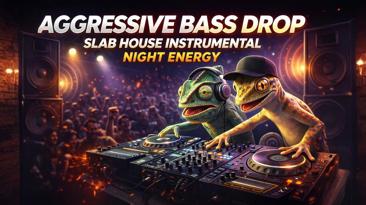 Aggressive Bass Drop | Slab House Instrumental Night Energy