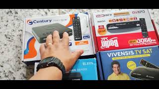 Sat HD century.Elsys. Bedin. Vivensis. Visiontec. Intelbras. Aquário. Pró Eletrônico.