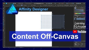 Add Content off-canvas in your #affinitydesigner Document!