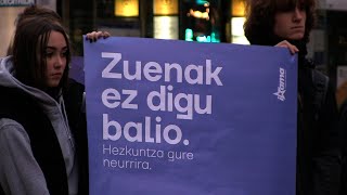 Zuenak Ez digu balio  Hezkuntza gure neurrira  lelopean mobilizatuko da Ikama abenduaren 15ean