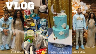 OUR FIRST YOUTUBE VIDEO | BABY SHOWER VLOG