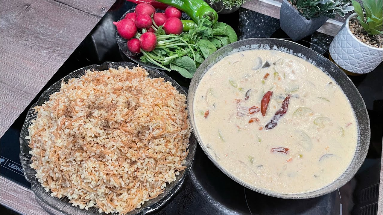 طريقة البورانية الكردية بالكوسة و الحنطة بالطريقة الاصلية