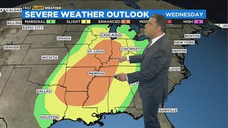 Chicago First Alert Weather: Severe weather risk on Wednesday