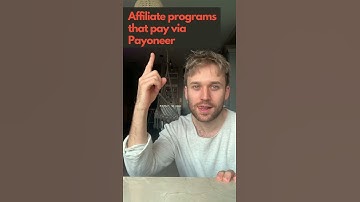Affiliate programs that pay via Payoneer