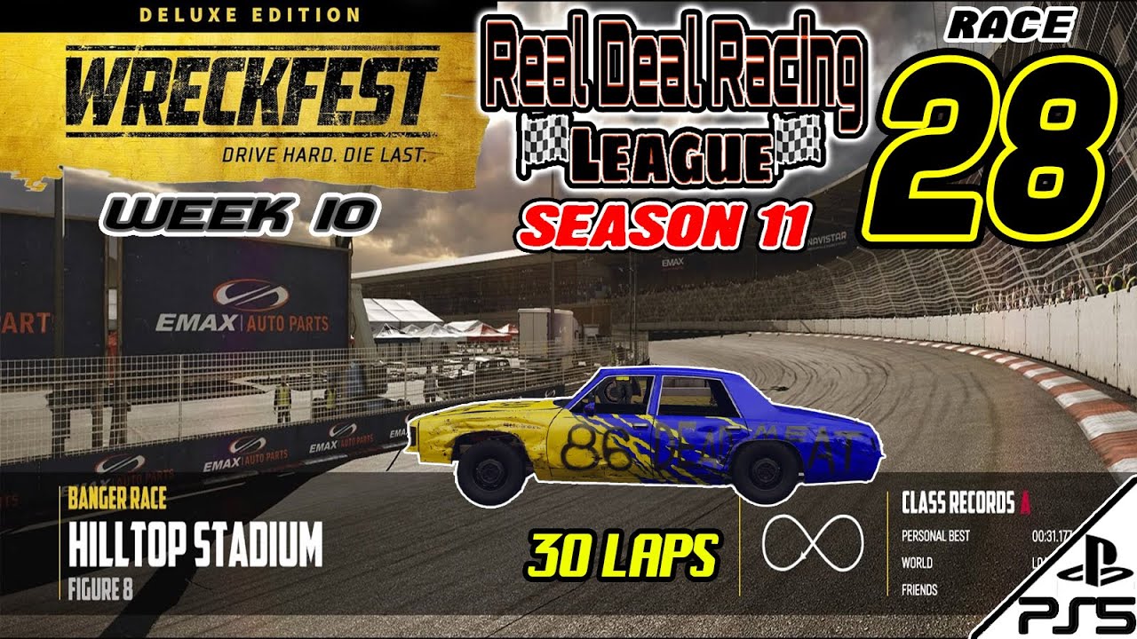 Wreckfest | REAL DEAL RACING LEAGUE | S11 | #28 | Hilltop Figure 8 (1 ...