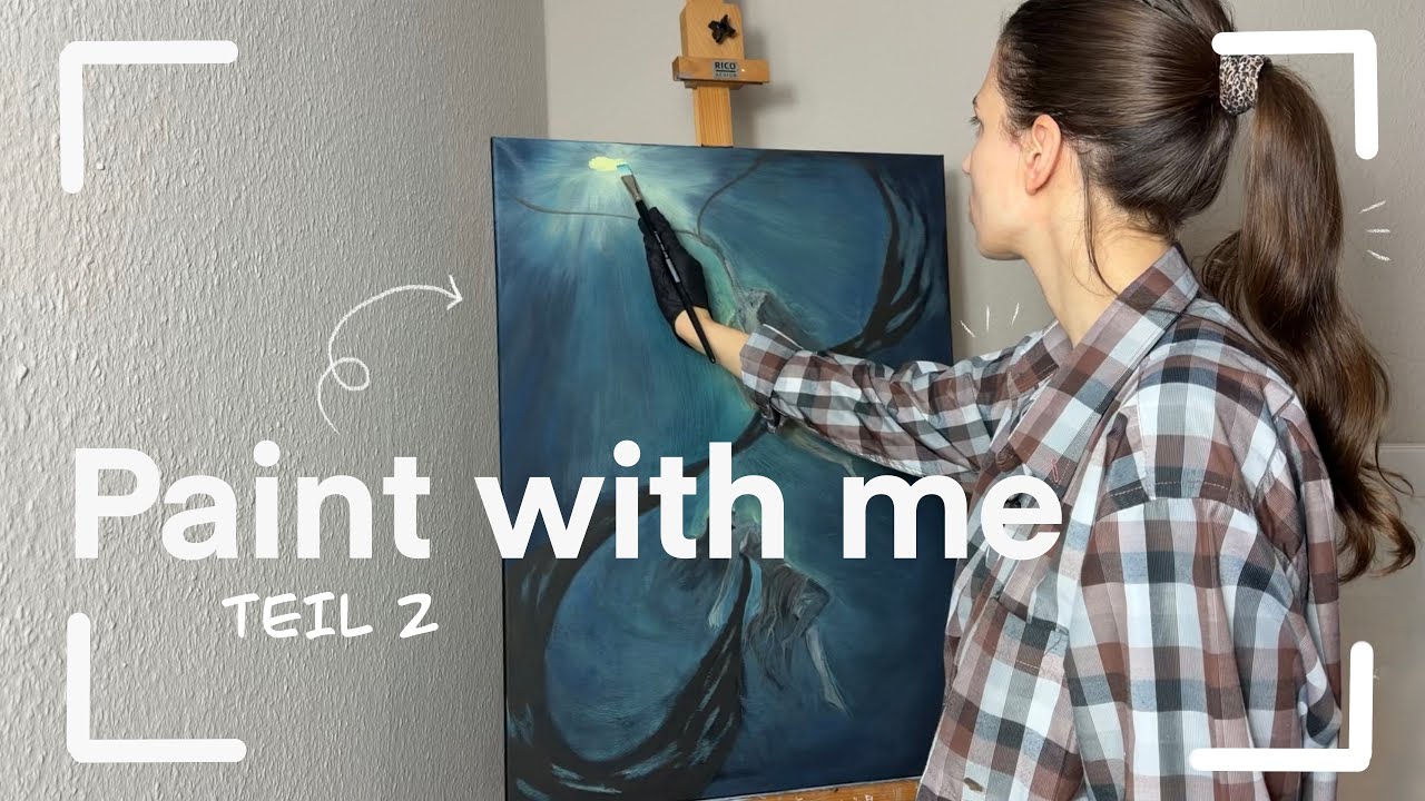 MEIN bisher EMOTIONALSTES GEMÄLDE 🖼️✨ || PAINT WITH ME mein JAHR 2025 🎨🌸 || Part 2