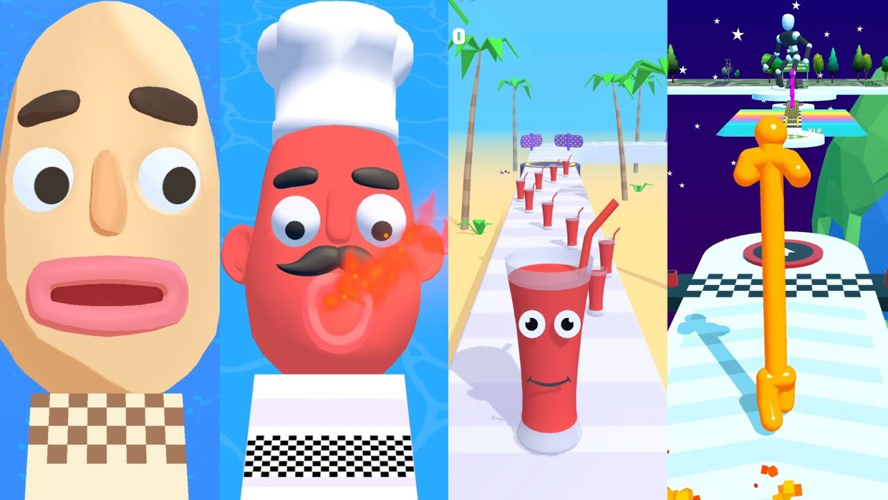 Satisfying Sandwich Runner VS Stacky Ice cream VS Tall Man Run 🥪🍦 SpeedRun Battle - All Levels |