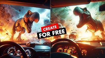 AI Manipulation of Dinasaur with Microsoft bing - Create For FREE - No Photoshop - Graphic Hub