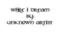 While i dream unknown artist doo wop