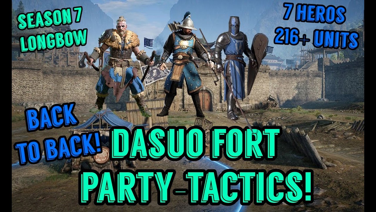Conquerors Blade: Dasuo Fort Siege | Melee Teamplay Tactics (Season 7 Longbow)