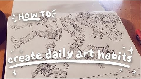 How to Create Daily Art Habits ✏️ Sketchbook + Atomic Habits 📖
