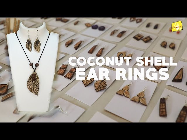 Coconut Shell Earrings 742-1-49