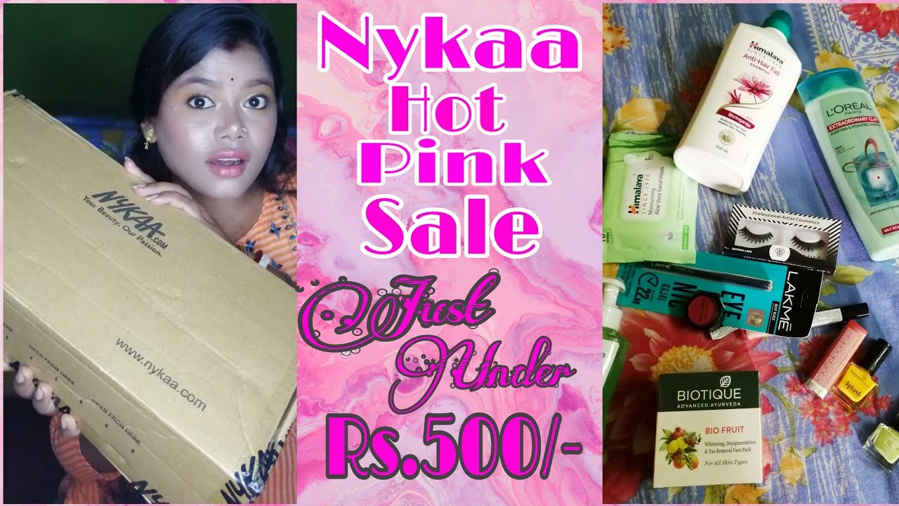 Nykaa Hot Pink Sale 2020 Haul Under Rs.500/ YouTube