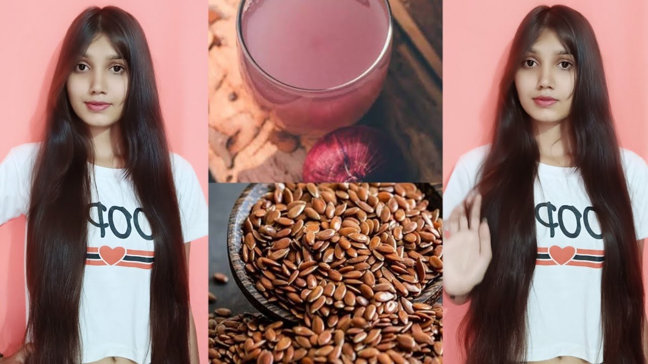 flaxseed and onion juice extreme hair growth long ,thick and healthy