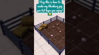 This is my way of doing a bloxburg pig pen This is my way of doing a bloxburg pig pen