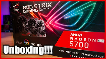 ASUS ROG Strix 5700 Unboxing and Initial Hashrates | Bios modding to 5700 XT