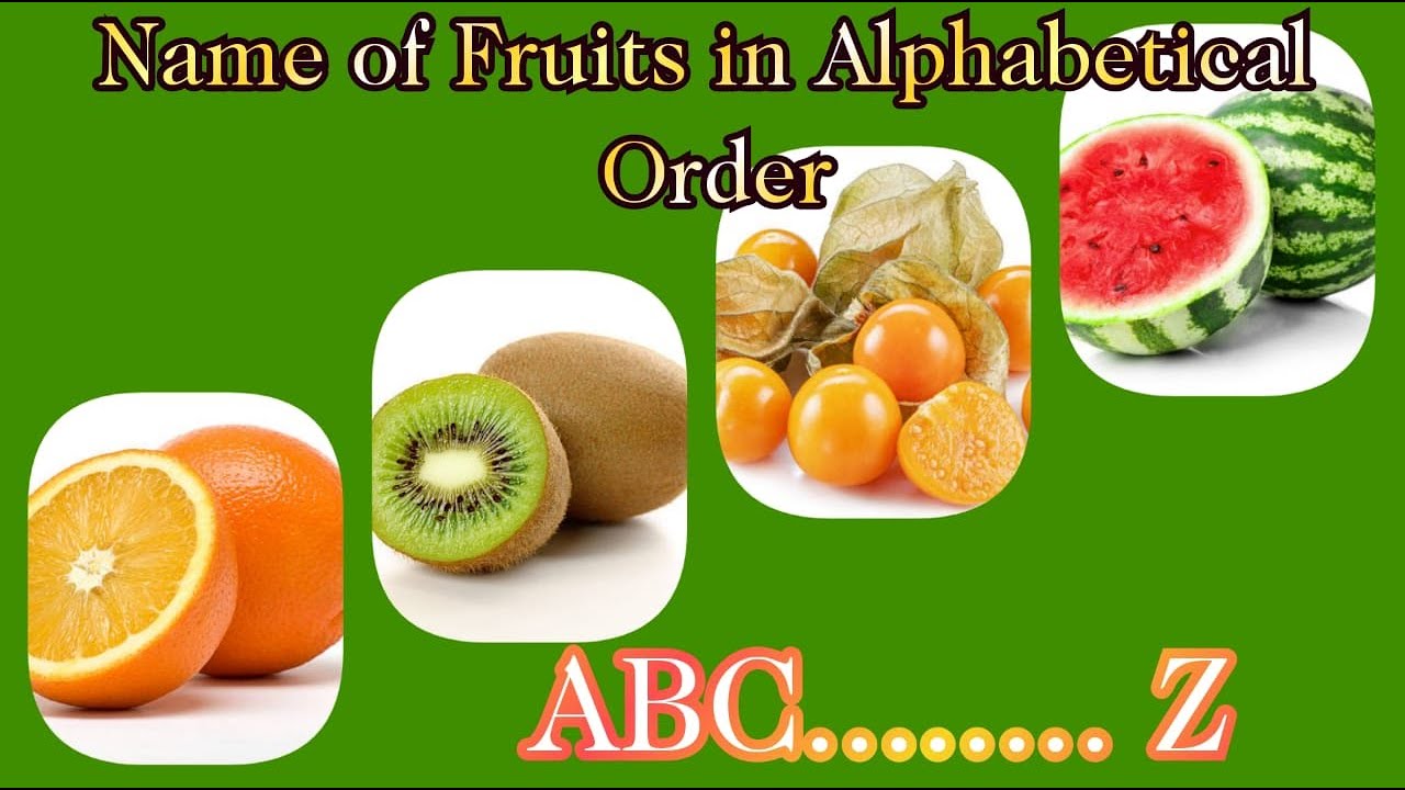 Names Of Fruits In names-of-fruits-in