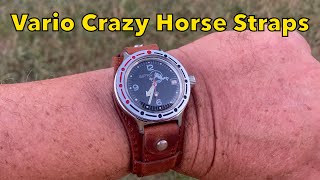 Vario Crazy Horse Watch Straps, Bund and Single Pass
