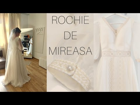 ROCHIE DE MIREASA CU MOTIVE TRADITIONALE BRODATE