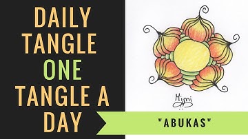 Daily Tangle - "Abukas"    |How to draw...|
