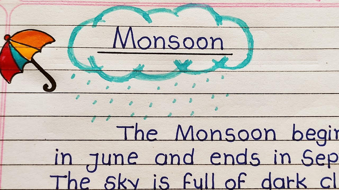 essay on monsoon season english