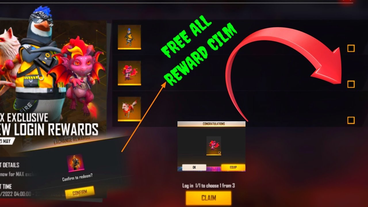 MAX EXCLUSIVE NEW LOGIN REWARDS | NEW PET | NEW MAX REWARD