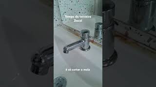 Ajuste De Tempo Da Torneira Automática Docol. Corte A Mola Para Resolver