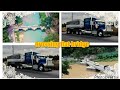hitekkleo trucks dump truck n tip trailers crossing flat bridge bogwalk Jamaica