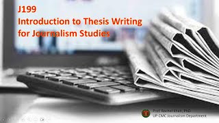 Introduction to thesis writing for Journalism Studies