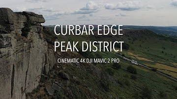Curbar Edge, Peak District Derbyshire Cinematic Drone Footage