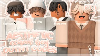 aesthetic SCHOOL UNIFORM BOY OUTFIT CODES for berry avenue, bloxburg & brookhaven PT.1! #roblox