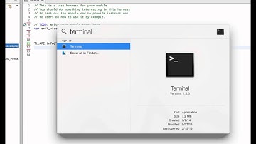 Video 1 - Creating An Appcelerator iOS Module