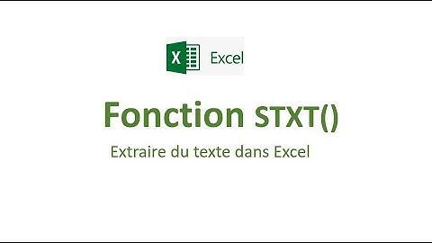 Excel Tuto 25 : Extraire des caractères à partir d