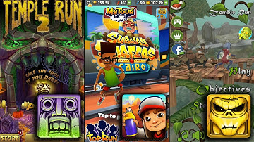 Temple Run 2 Spooky Summit Vs Subway Surfers Cairo Vs Zombie Run HD - Endless Run Gameplay