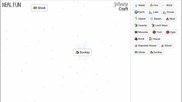 How to make donkey in infinite craft (tutorial to make shrek in the last video)
