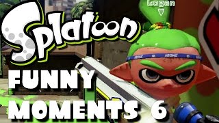SPLATOON FUNNY MOMENTS 6 (Epic fails, moonwalk inkling and more)