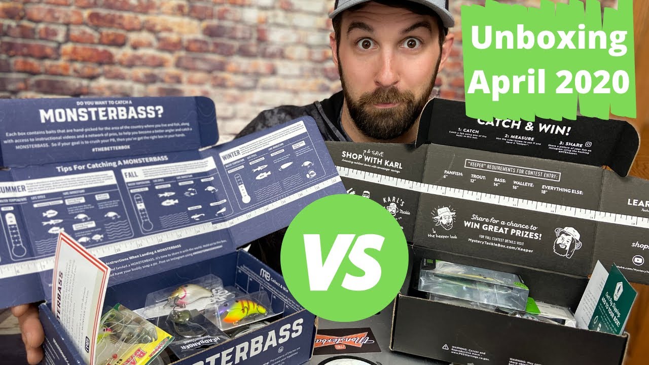 Mystery Tackle Box Versus Monsterbass Box April 2020 