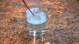 Turning Water Into Ice Using A Can Of Air Duster