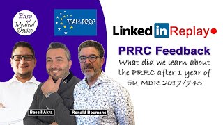 Eu Mdr U0026 Ivdr Prrc Feedback After 1 Year