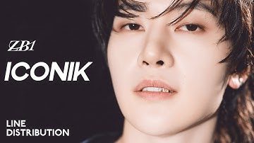 ZEROBASEONE — ICONIK | Line Distribution